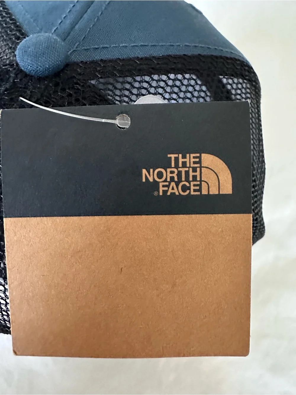 NWT! The North Face Men's Mesh-Back Trucker Cap in Slate Blue and Black
